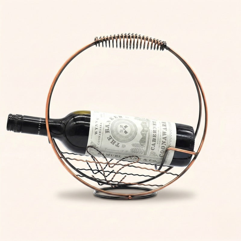 Panier porte bouteille metal