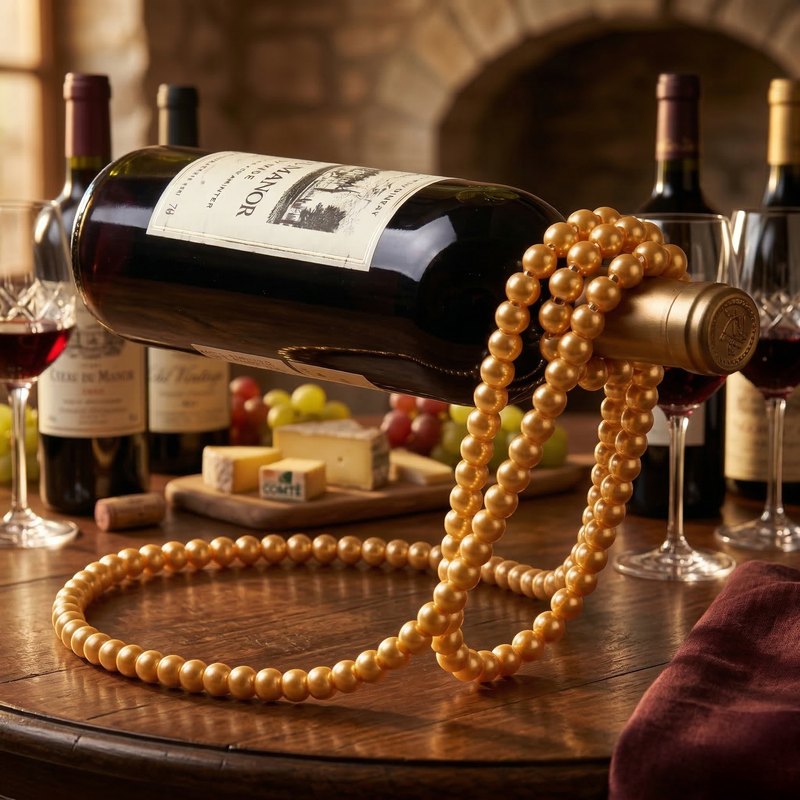 Porte bouteille de vin magique décor