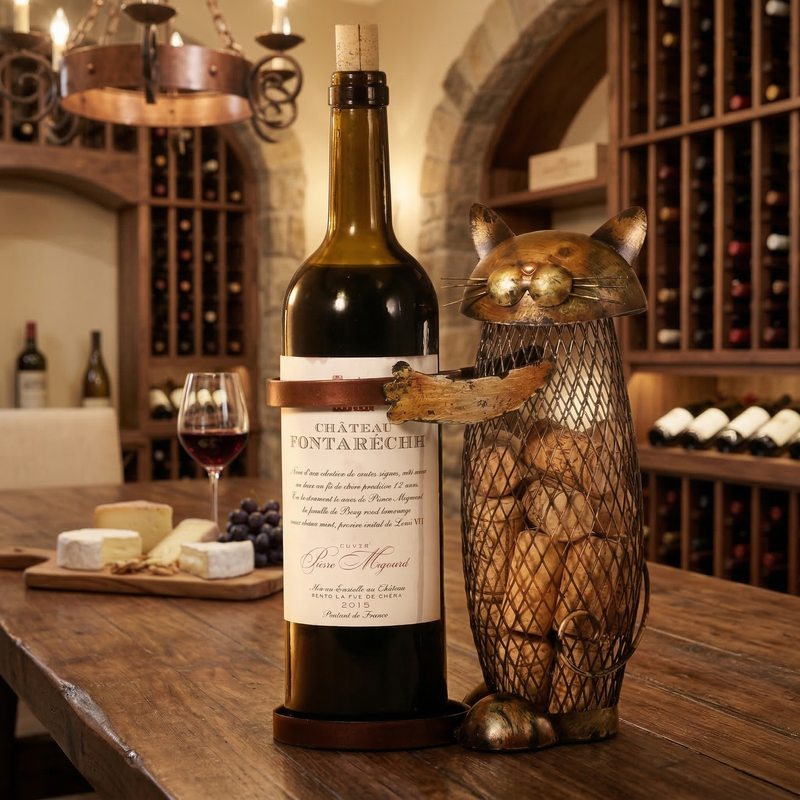 Porte bouteille de vin original décor