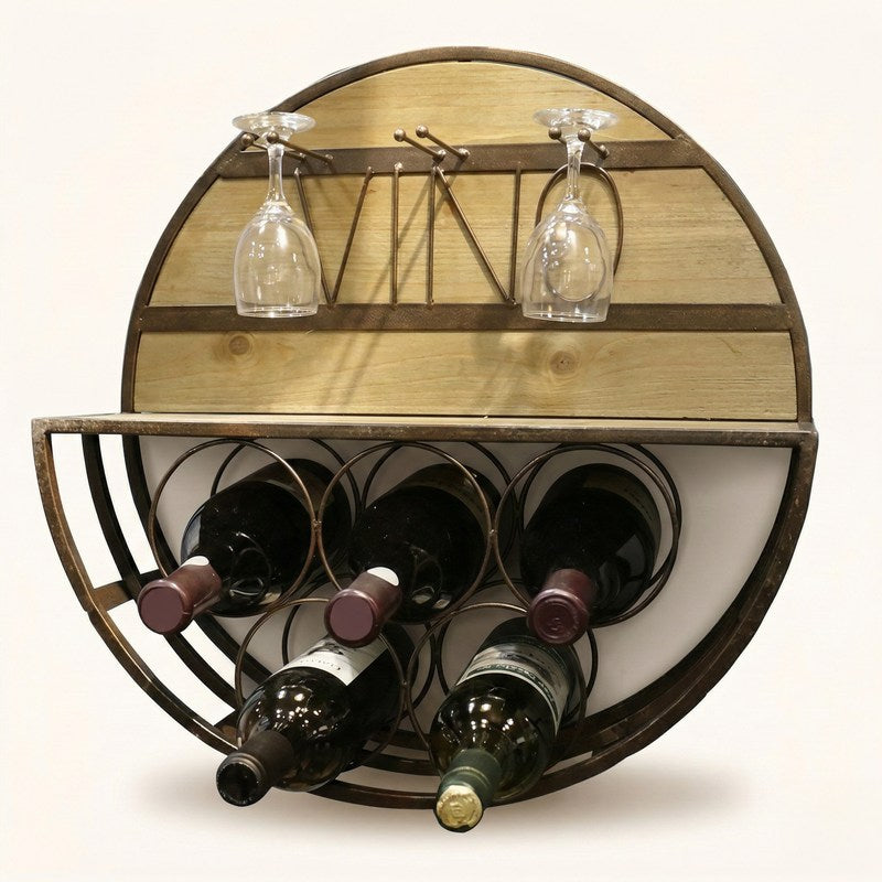 Porte bouteille tonneau