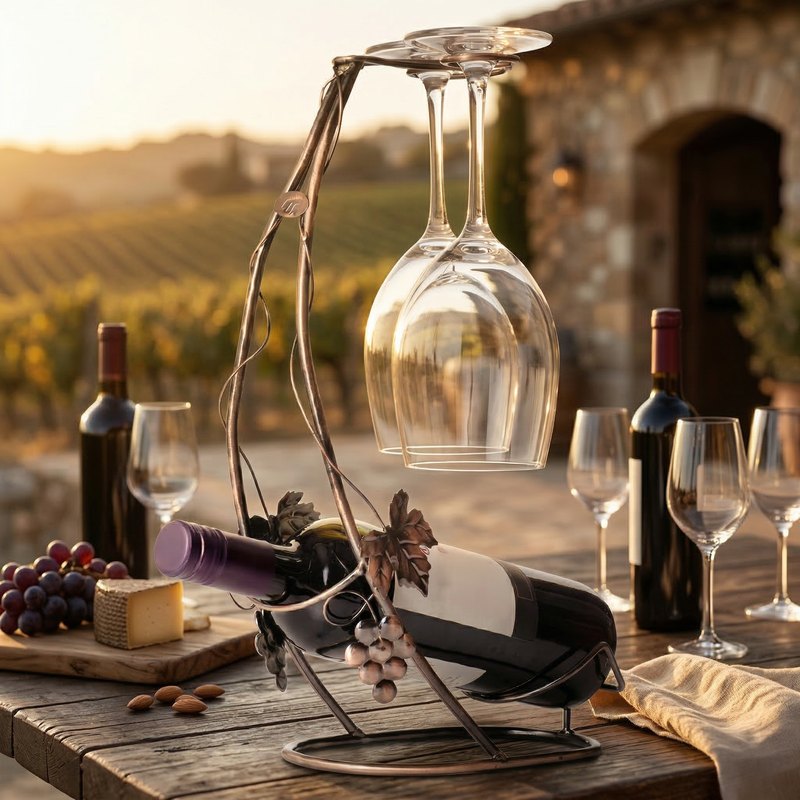 Porte bouteille vin décor