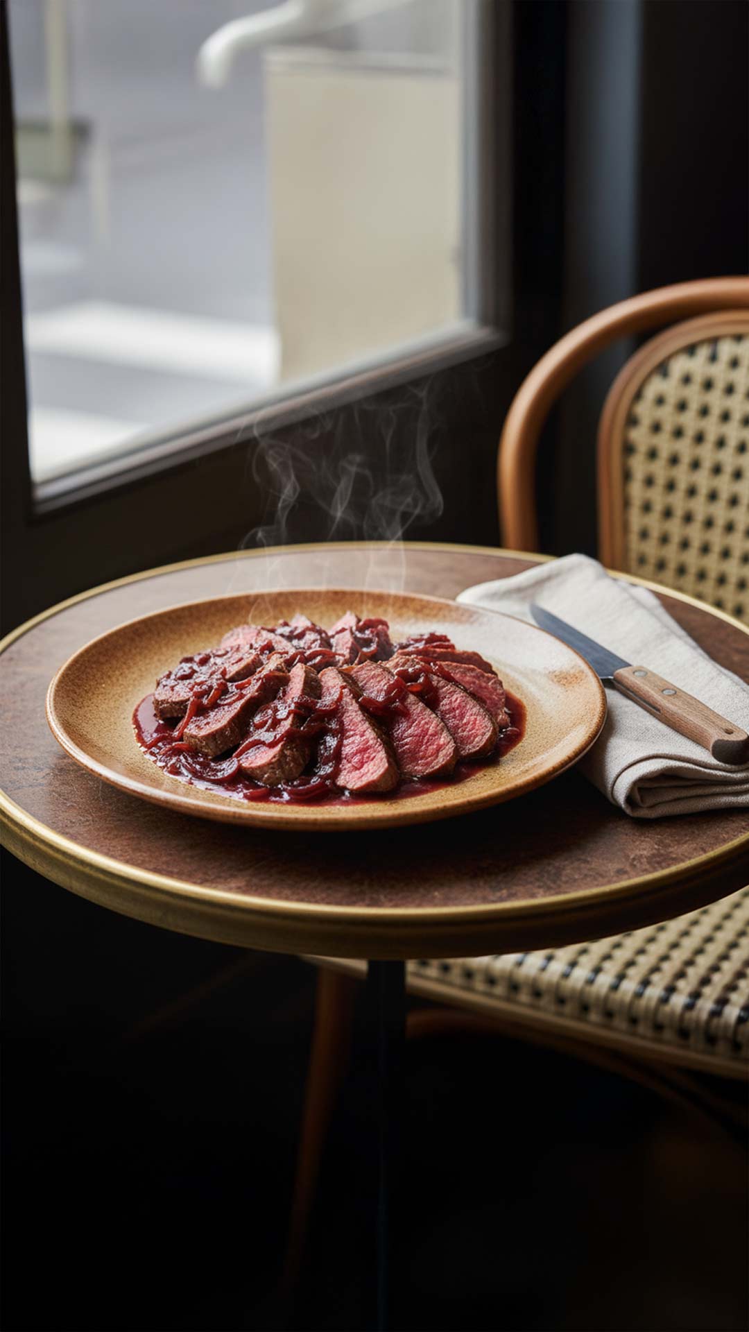 recette bavette à l'échalote vin rouge mobile