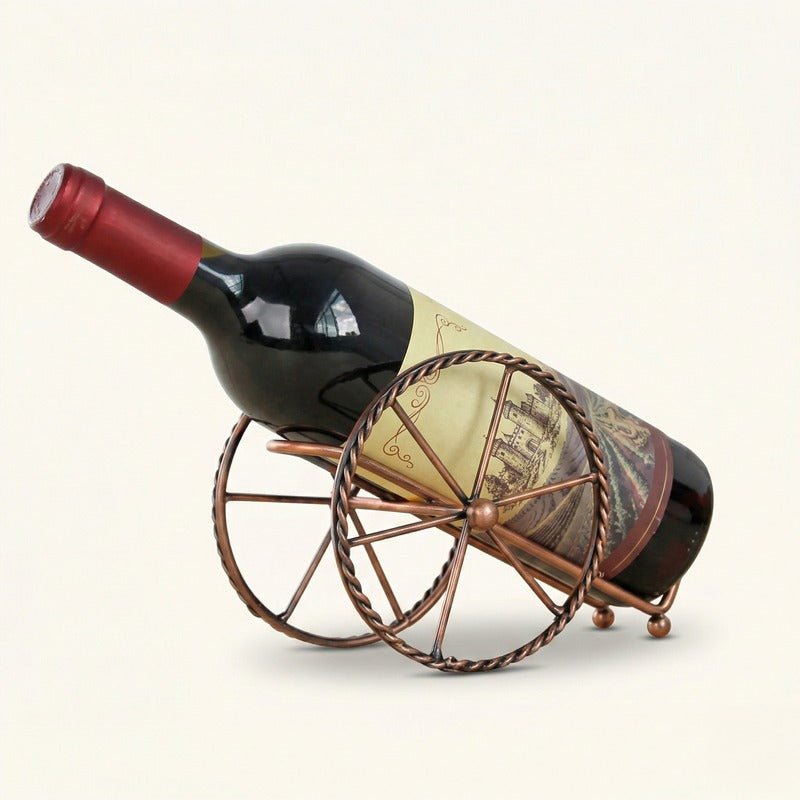 Support bouteille de vin metal