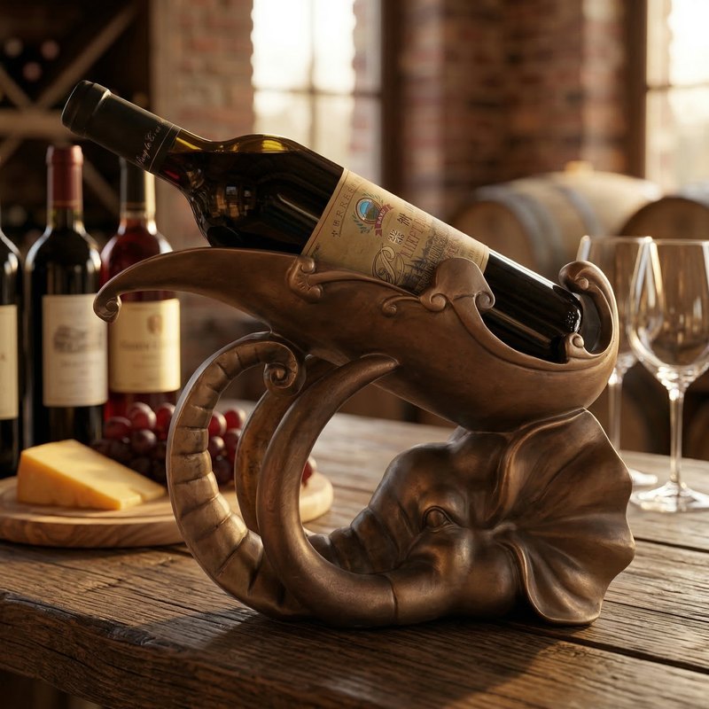 Support bouteille vin original décor