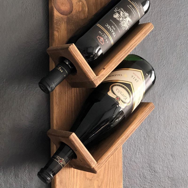 Porte bouteille mural Vin en bois