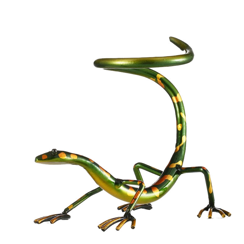 porte bouteille gecko vert profil gauche