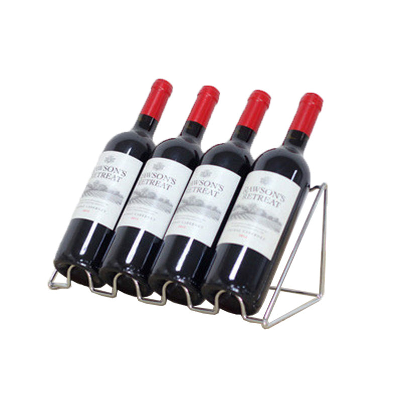 porte bouteille vin acier quatre bouteilles